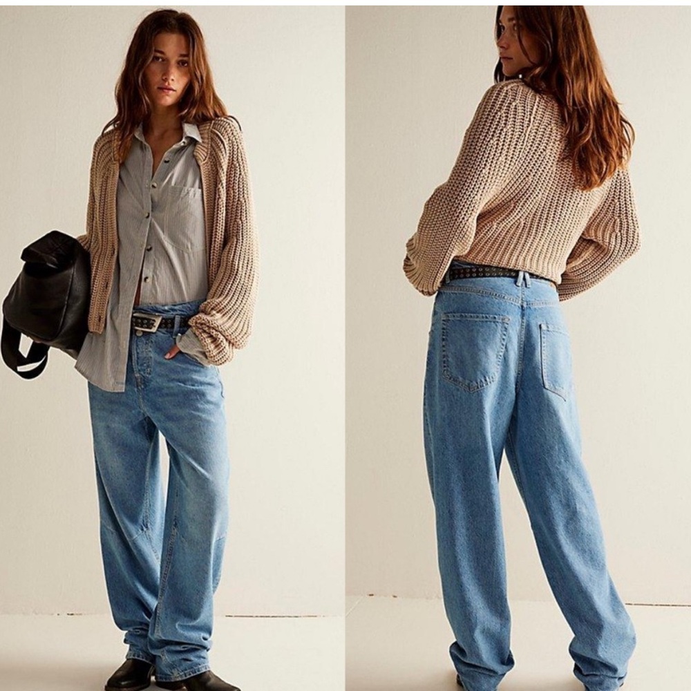 We The Free Light Blue Boyfriend Jeans